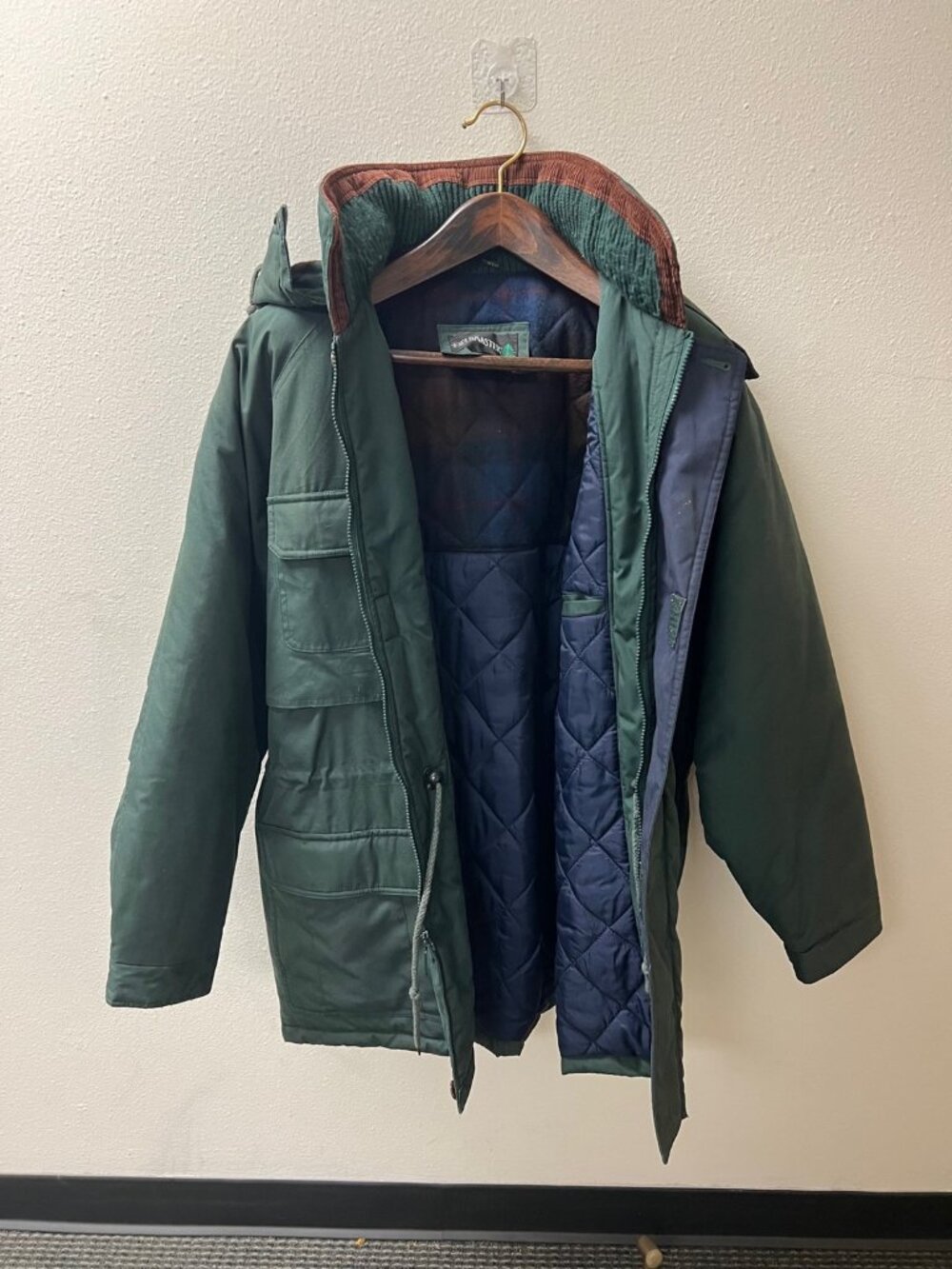 Fieldmaster Parka Allweather Hooded, Large Green Perfect Condition